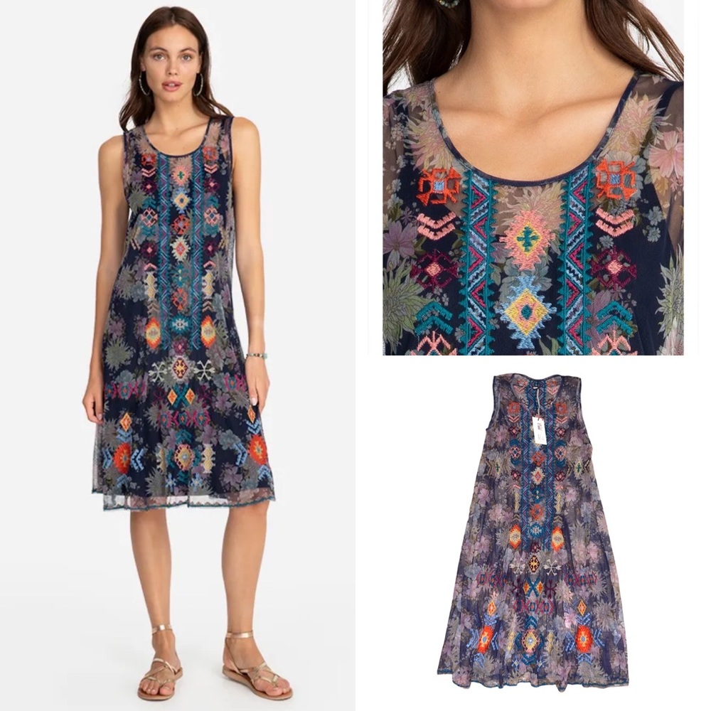 NWT Johnny Was Olabisi Mesh Dress